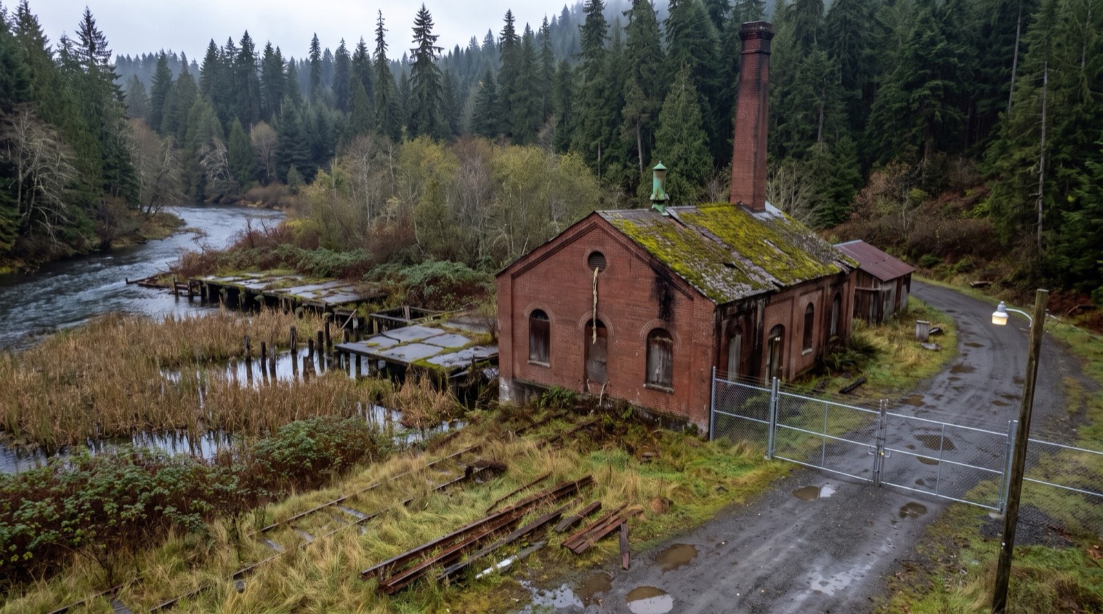 Ruins of the Sash & Door Works today