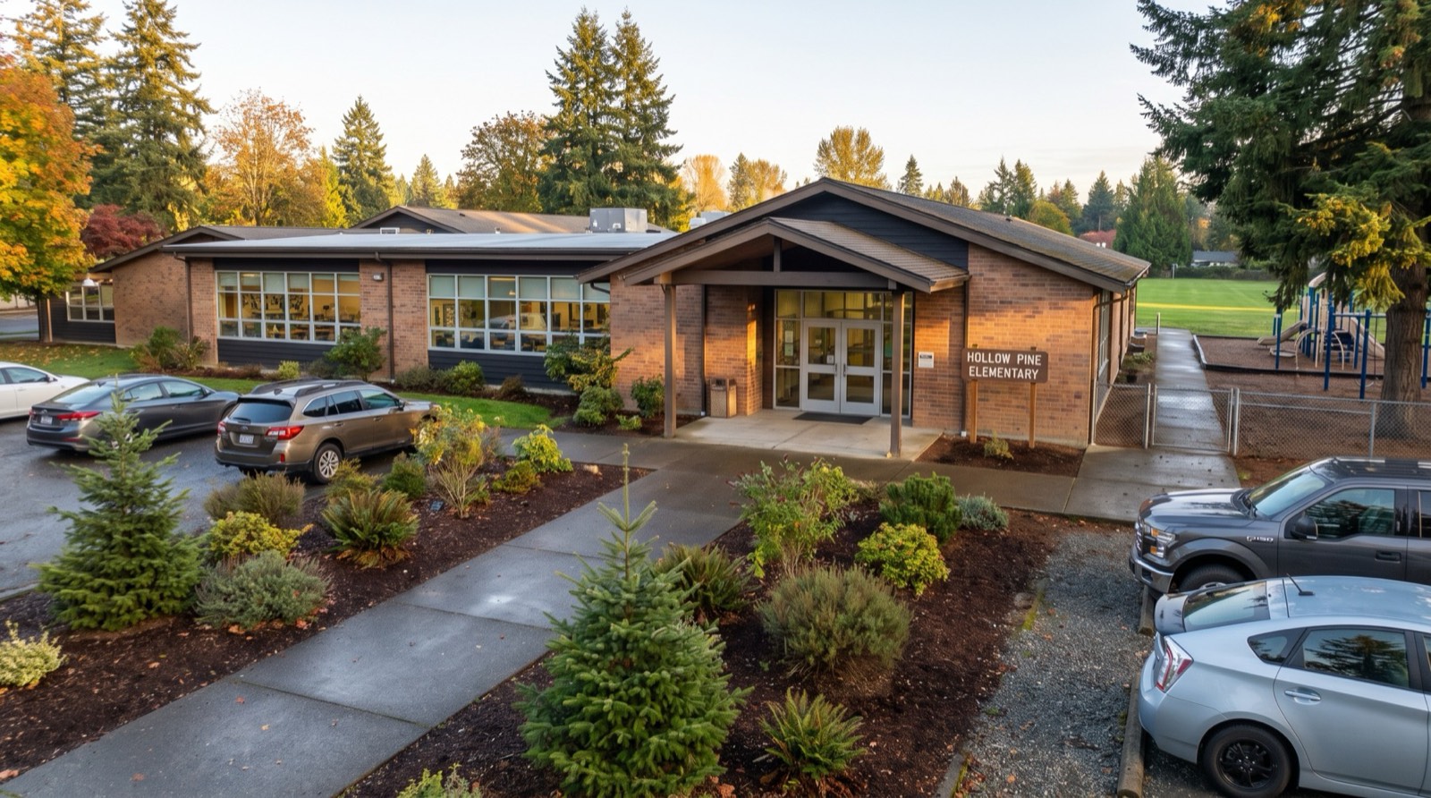 Hollow Pine Elementary entrance
