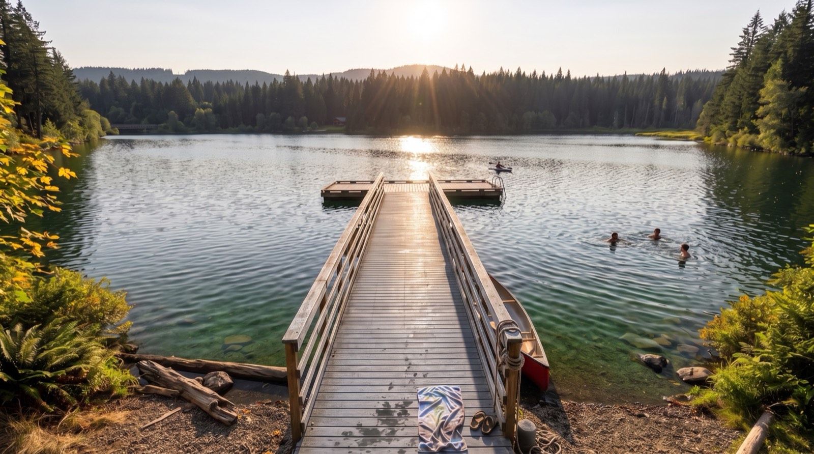 Lake Hollow at sunset