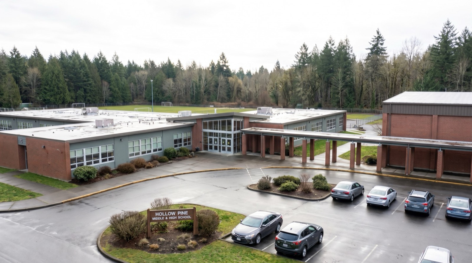 Hollow Pine Middle and High School campus